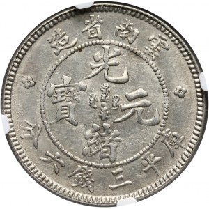 Chiny, Yunnan, 50 centów bez daty (1908)