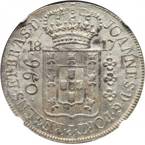 Brazil, Joao, 960 reis 1817 R, Rio de Janeiro