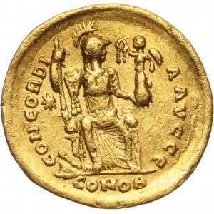 Cesarstwo Rzymskie, Teodozjusz II 408-450, solidus, Konstantynopol