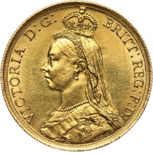 Great Britain, Victoria, 2 Pounds 1887