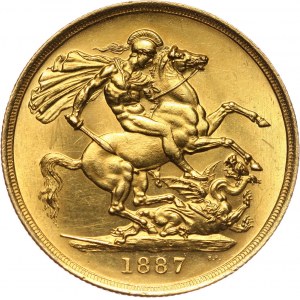 Great Britain, Victoria, 2 Pounds 1887