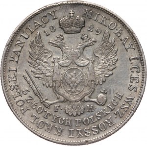 Królestwo Kongresowe, Mikołaj I, 5 złotych 1829 FH, Warszawa