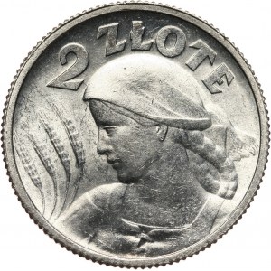 II RP, 2 złote 1924, Paryż, żniwiarka