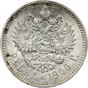 Russia, Nicholas II, Rouble 1900 (ФЗ), St. Petersburg