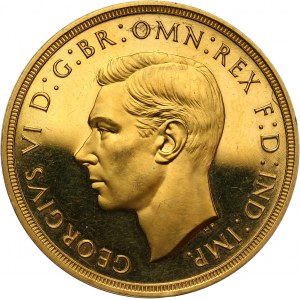 Great Britain, George VI, 5 Pounds 1937, Proof