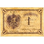 II RP, 1 złoty 28.02.1919, seria 62 I