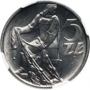 PRL, 5 złotych 1959, Rybak