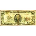 USA, New Jersey, The Paterson National Bank, 100 Dollars 1929