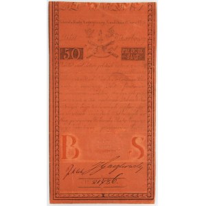 Insurekcja Kościuszkowska, 50 złotych 8.06.1794, seria B