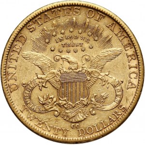 Stany Zjednoczone Ameryki, 20 dolarów 1889 CC, Carson City