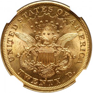 USA, 20 Dollars 1876 S, San Francisco