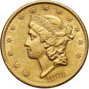 Stany Zjednoczone Ameryki, 20 dolarów 1861, Filadelfia