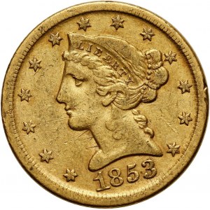 Stany Zjednoczone Ameryki, 5 dolarów 1853 D, Dahlonega