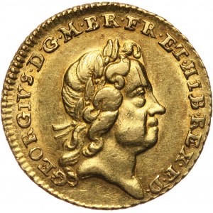 Wielka Brytania, Jerzy I, 1/4 gwinei 1718, Londyn