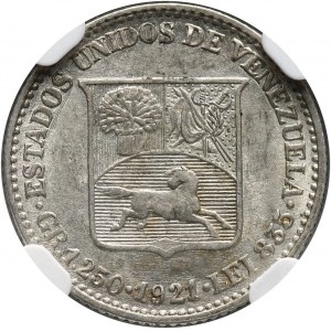 Wenezuela, 25 centimos (1/4 bolivar) 1921