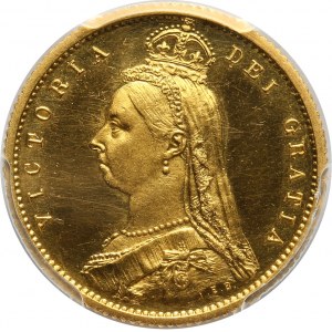 Great Britain, Victoria, 1/2 Sovereign 1887, Proof