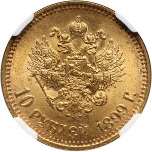 Russia, Nicholas II, 10 Roubles 1899 (АГ), St. Petersburg