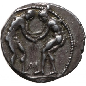 Grecja, Pamfilia, Aspendos, stater 385-370 p.n.e., Zapaśnicy