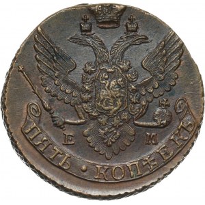 Rosja, Katarzyna II, 5 kopiejek 1790 EM, Jekaterinburg