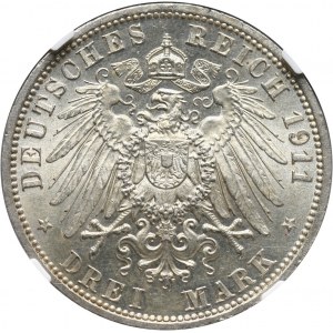 Germany, Schaumburg-Lippe, Georg, 3 Mark 1911