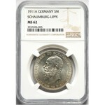 Germany, Schaumburg-Lippe, Georg, 3 Mark 1911