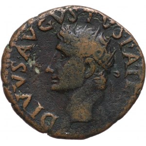Cesarstwo Rzymskie, Oktawian August (27 p.n.e.-14 n.e), emisja pośmiertna za Tyberiusza 14-37, as, Rzym