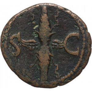 Cesarstwo Rzymskie, Oktawian August (27 p.n.e.-14 n.e), emisja pośmiertna za Tyberiusza 14-37, as, Rzym