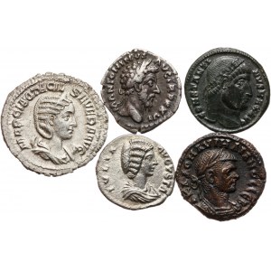 Roman Empire, lot 5 coins