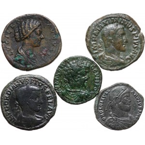 Roman Empire, lot 5 coins