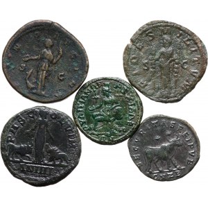 Roman Empire, lot 5 coins