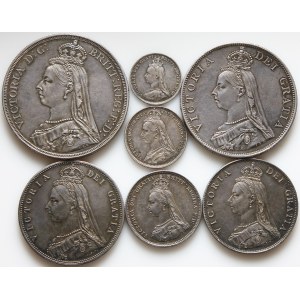 Great Britain, Victoria, Jubillee Coinage set, 1887