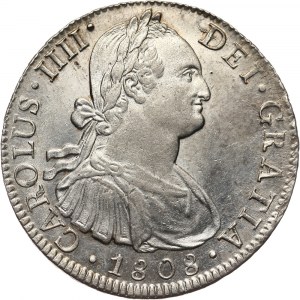 Meksyk, Karol IV, 8 reali 1808 Mo-TH, Meksyk