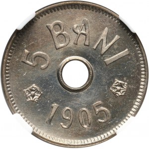 Romania, Carol I, 5 Bani 1905