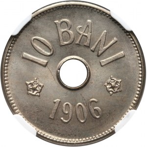 Romania, Carol I, 10 Bani 1906