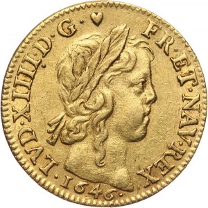 Francja, Ludwik XIV, Louis d'or 1646 A, Paryż