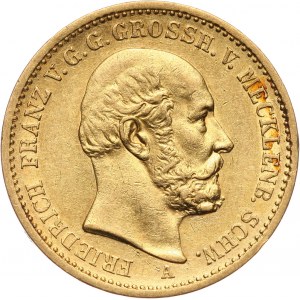Germany, Mecklenburg-Schwerin, Friedrich Franz II, 20 Mark 1872 A, Berlin