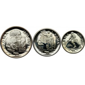 Ras Al-Khaimah, set of 3 silver coins, 1970