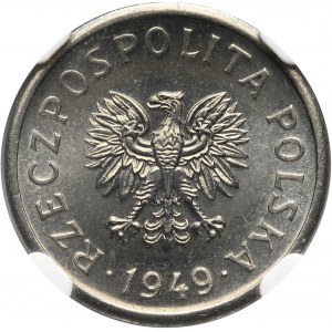 PRL, 10 groszy 1949, PRÓBA, nikiel