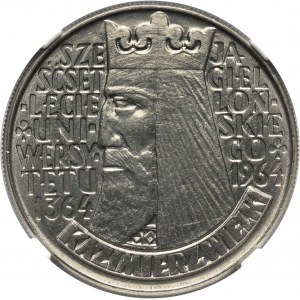 PRL, 10 złotych 1964, Kazimierz Wielki, PRÓBA, nikiel