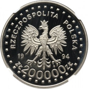 III RP, 200000 złotych 1994, Powstanie Kościuszkowskie, PRÓBA, nikiel