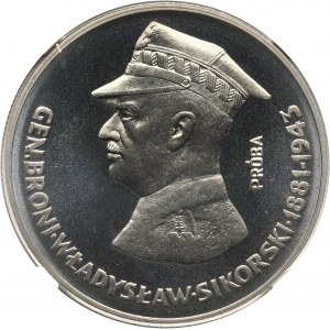 PRL, 50 złotych 1981, Gen. Sikorski, PRÓBA, nikiel