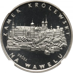 PRL, 100 złotych 1977, Zamek na Wawelu, PRÓBA, nikiel