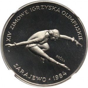 PRL, 200 złotych 1984, Olimpiada w Sarajewie, PRÓBA, nikiel