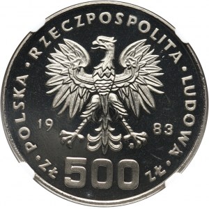 PRL, 500 złotych 1984, Olimpiada w Los Angeles, PRÓBA, nikiel