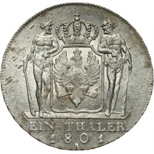 Germany, Prussia, Friedrich Wilhelm III, Taler 1801 A, Berlin