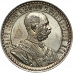 Austria, Franciszek Józef I, medal wagi 2 guldenów 1888, Wiedeń, Zawody strzeleckie
