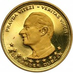 Czechoslovakia, set of 4 gold and silver medals, A. Dubček i L. Svoboda