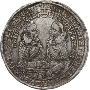 Niemcy, Saksonia-Coburg-Eisenach, Jan Kazimierz i Jan Ernest, talar 1618 WA, Coburg
