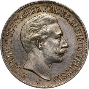 Germany, Prussia, Wilhelm II, silver medal, 1903, Unveiling of the monument in Pless