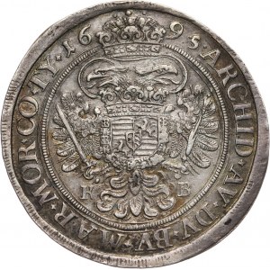 Austria, Leopold I, 1/2 Taler 1695 KB, Kremnitz